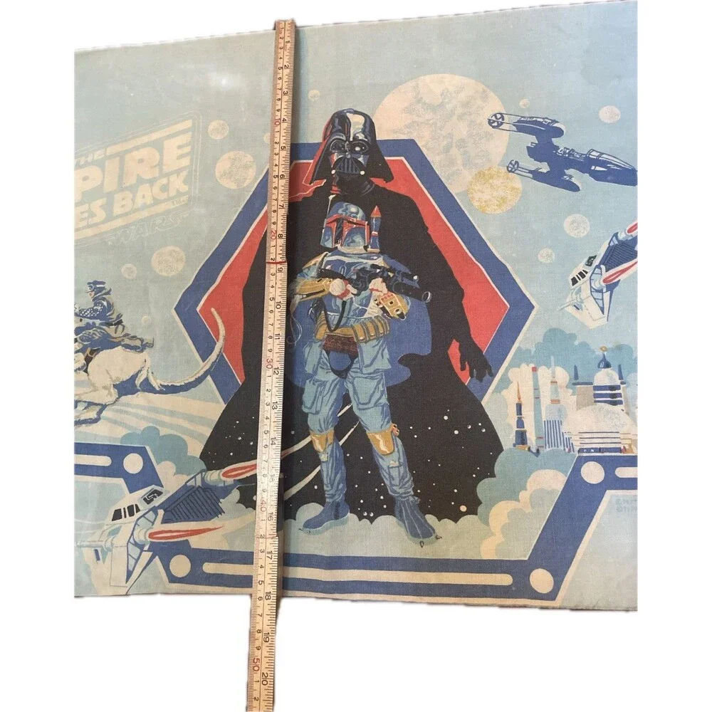 Vintage 1979 Star Wars The Empire Strikes Back Pillowcase - Boba Fett & Vader